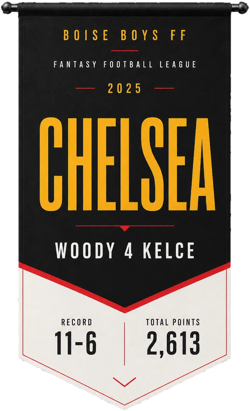 Chelsea 2025 championship banner
