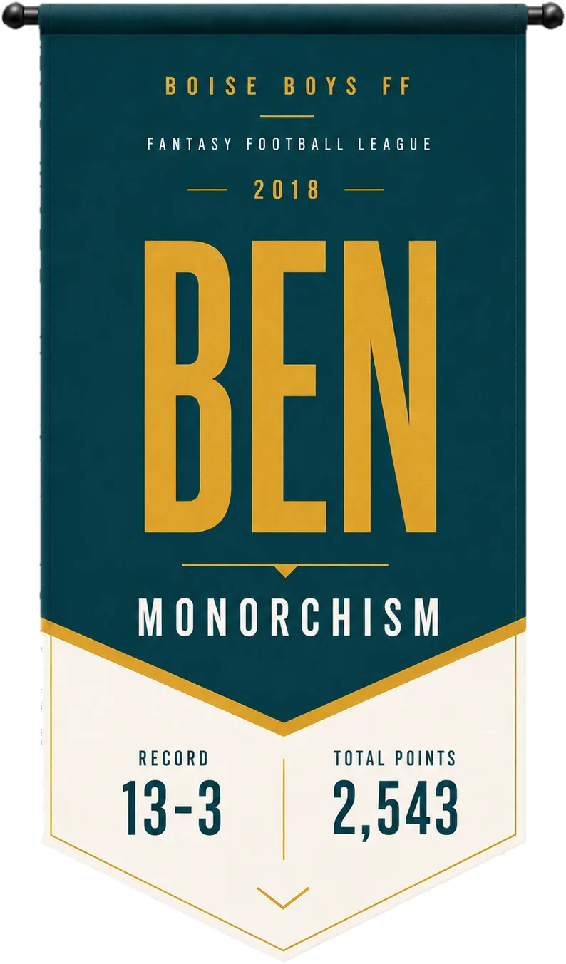 Ben 2018 championship banner