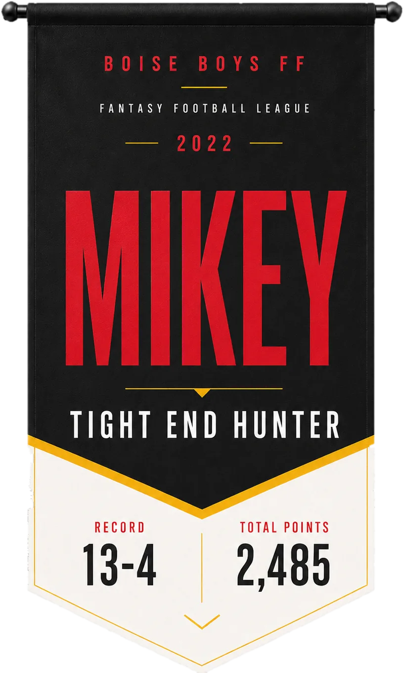 Mikey 2022 championship banner