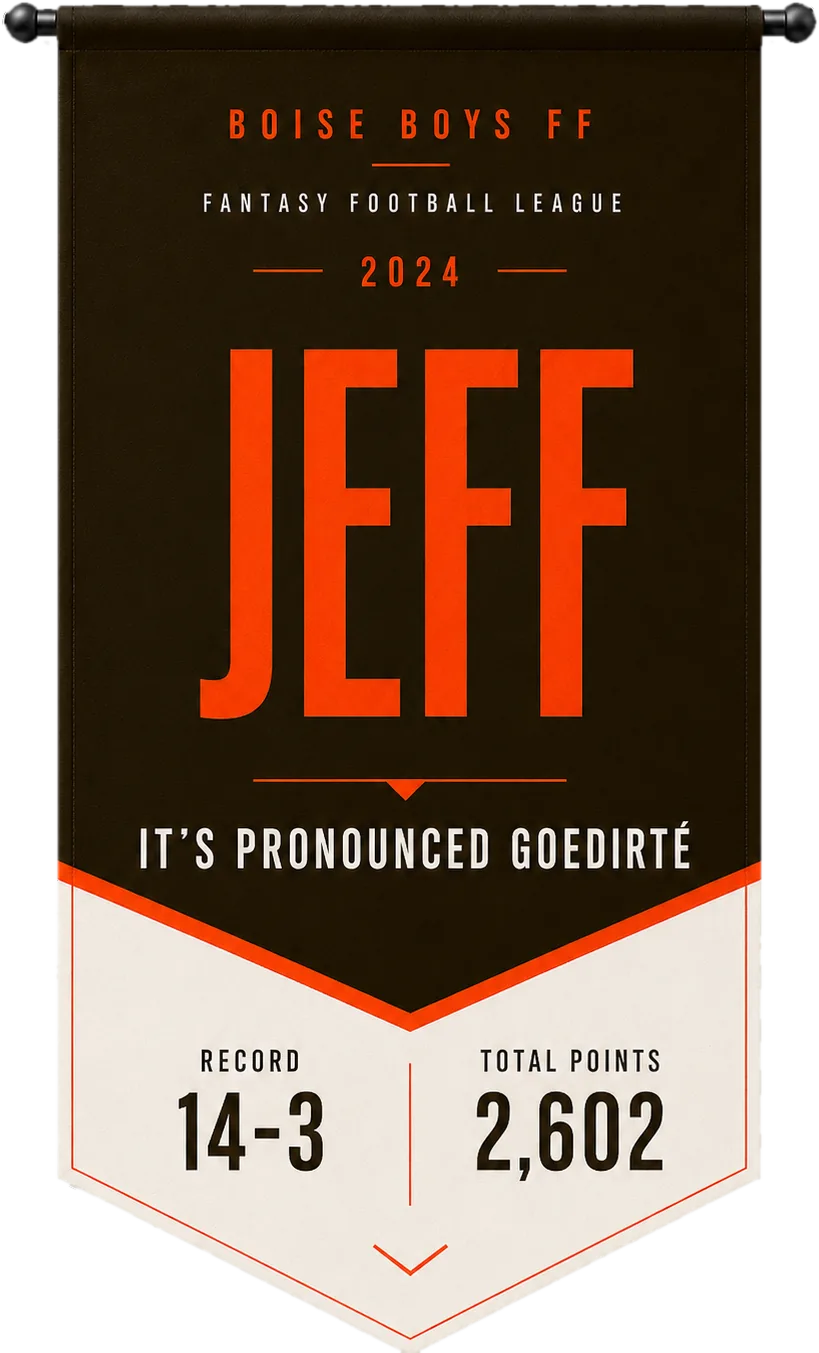 Jeff 2024 championship banner