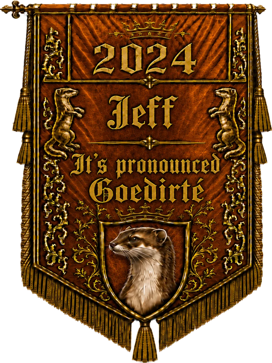 Jeff 2024 weasel banner